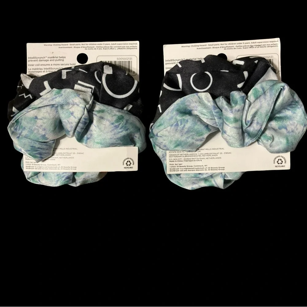 Wet Brush 2 Packs Of 2ct Each Total 4 Coil Hair Scrunchies Ponytail New Packaged